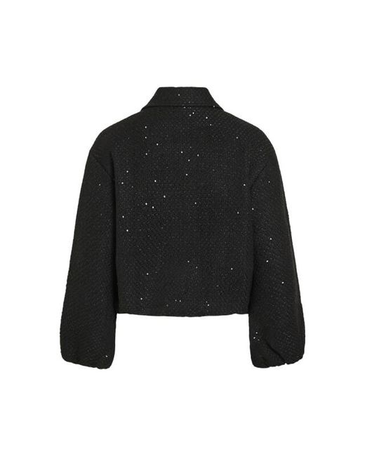 Vila Vicapsy Ls Glitter Jacket in het Black