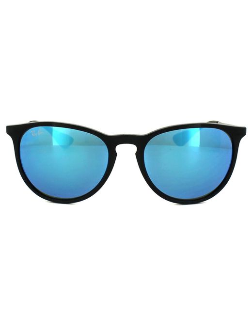 Ray-Ban Blue Sunglasses Erika 4171 601/55 & Gunmetal Mirror