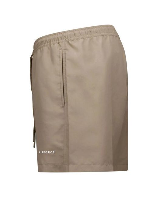 Airforce Swimshort Walnut in het Natural voor heren