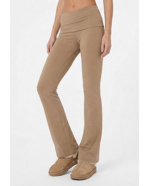 Basiclo Fold Over Pants Lichtbruin in het Natural
