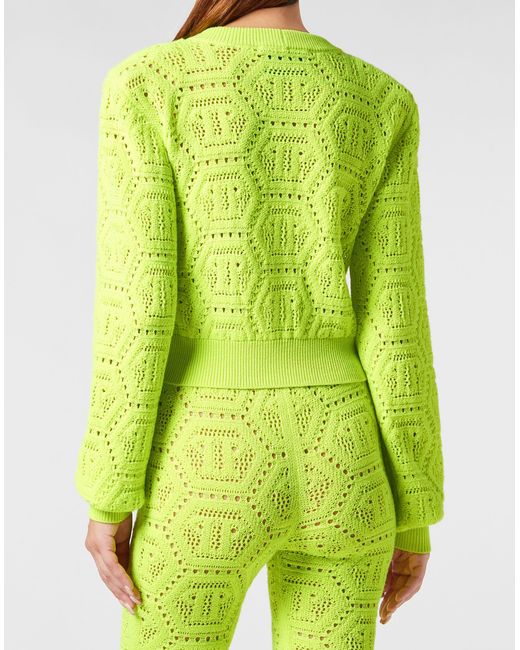 Philipp Plein Vest Monogram in het Green