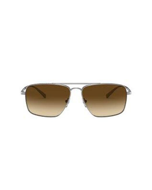 Versace Brown Metal Sunglasses for men
