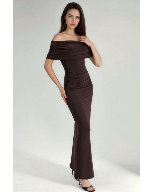 Hiccup Black Strapless Maxi Bodycon Dress