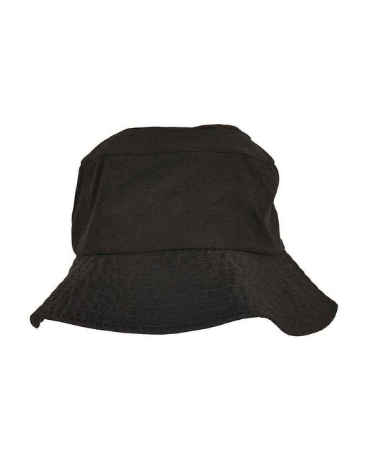 Flexfit Black Schlapphut, Elastischer Einsteller