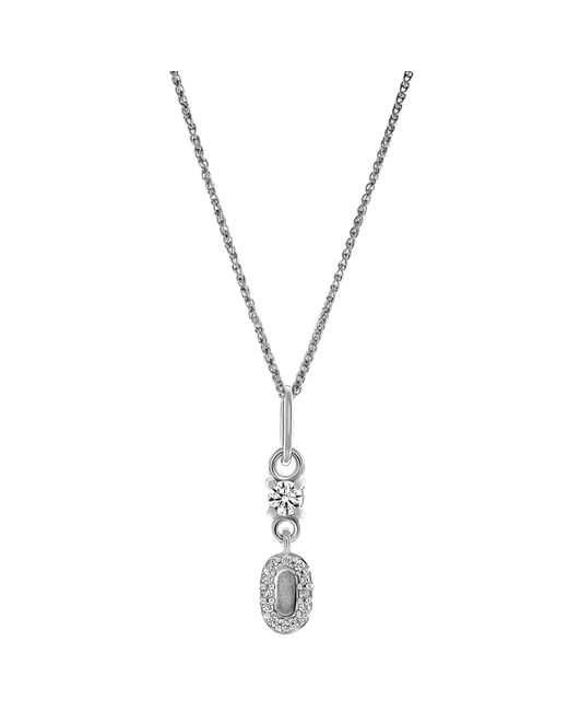 Orphelia Metallic 'Lily' 925 Sterling Pendant With Chain