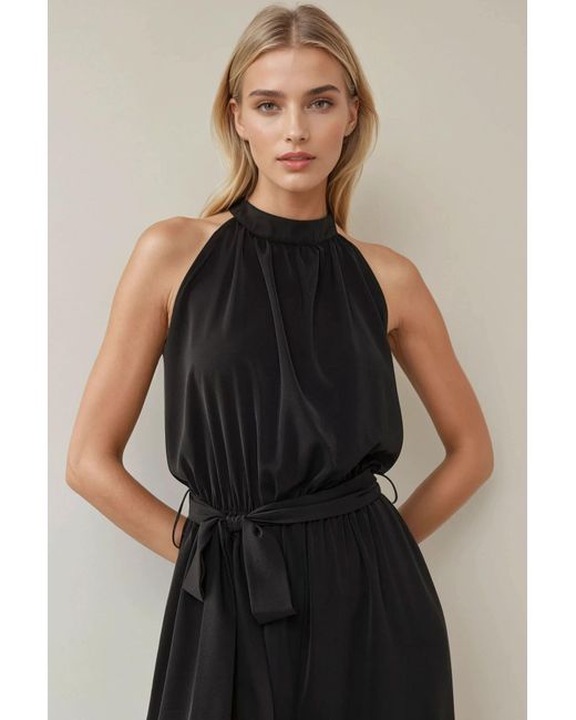 Hiccup Blue Wide Leg Halter Neck Jumpsuit