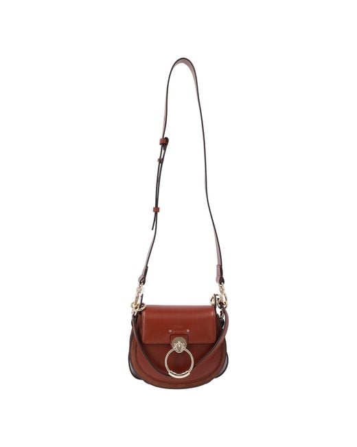 Chloé Red Chloé Small Tess Bag Calfskin