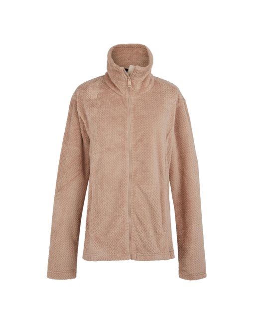 Regatta Brown Ladies Heidy Fluffy Full Zip Fleece Jacket (Warm)