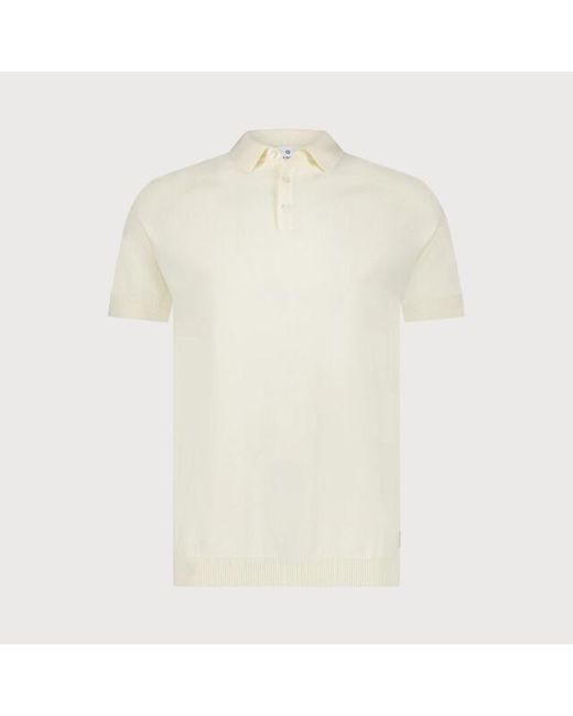 BLUE INDUSTRY De Basic Knitted Polo in het White voor heren