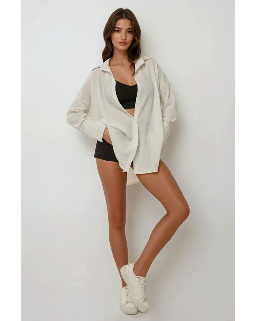 Hiccup Multicolor Oversized Button-Up Shirt