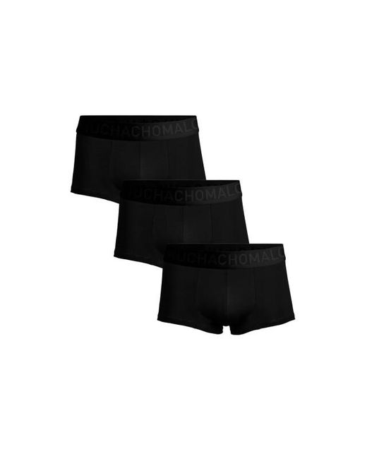 MUCHACHOMALO 3-Pack Bamboe Trunks in het Black voor heren