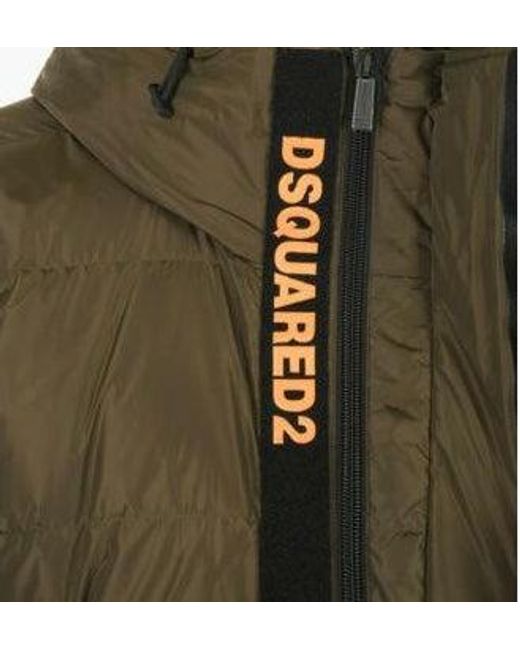 DSquared² Militair Donsjack in het Green voor heren