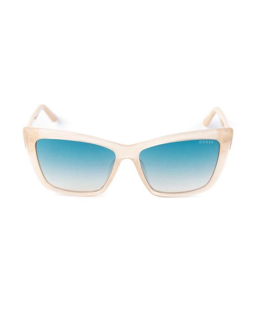 Guess Blue Gray Resin Sunglasses