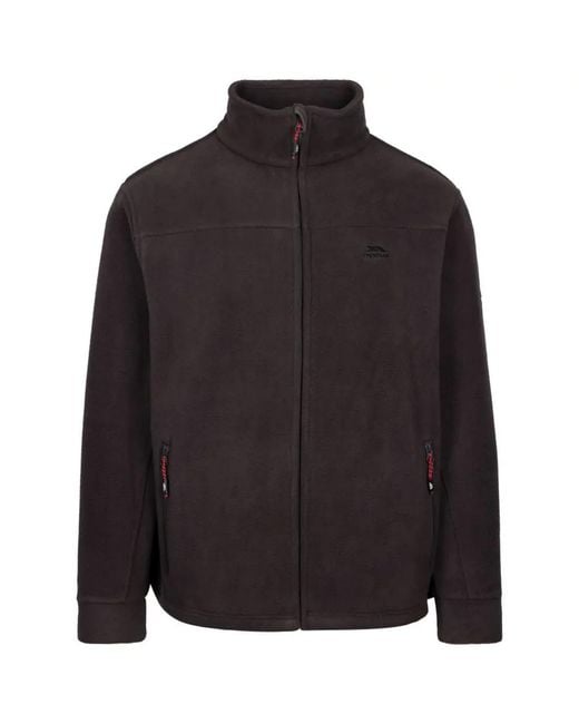 Trespass Black Bernal Full Zip Fleece Jacket (Carbon) for men