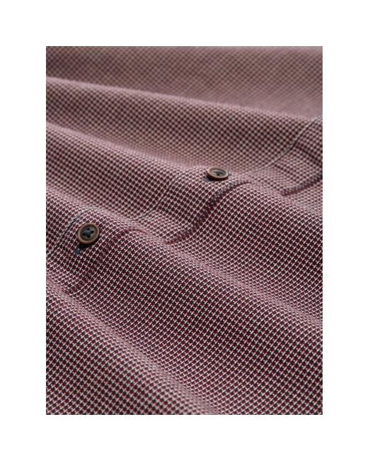 Tom Tailor Structure Shirt Ls Dessin in het Purple voor heren