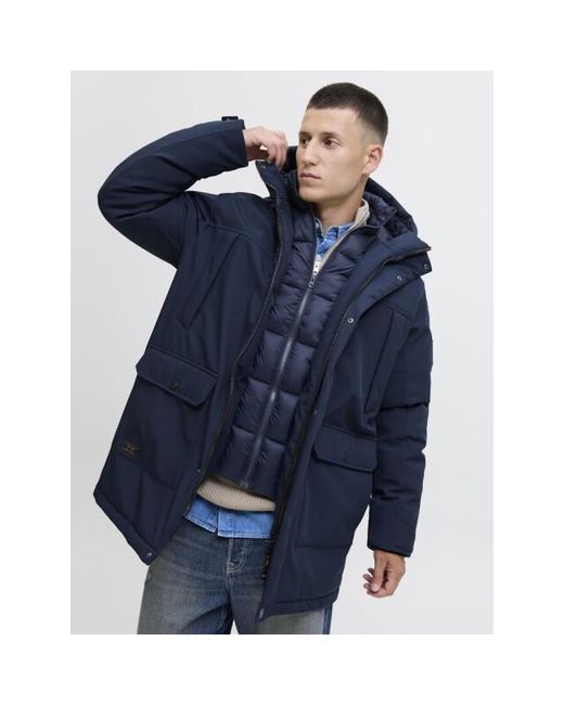 Jack & Jones Jjfinn Softshell Parka in het Blue voor heren