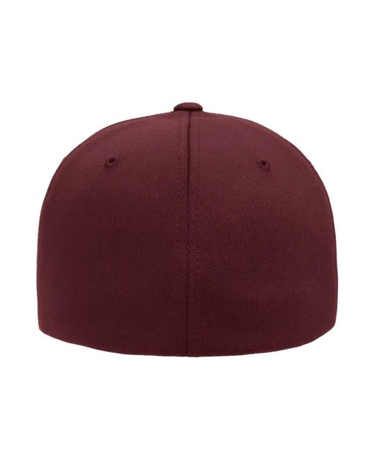 Flexfit Red Kappe (Weinrot)