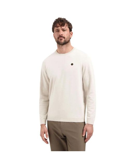No Excess Pullover Crew Neck Melange Kit Melange in het Natural voor heren