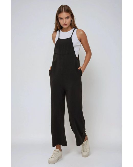 Hiccup Black Halter Neck Regular Fit Jumpsuit With Pocket