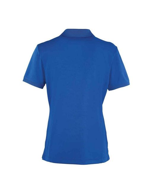 PREMIER Coolchecker Poloshirt in het Blue