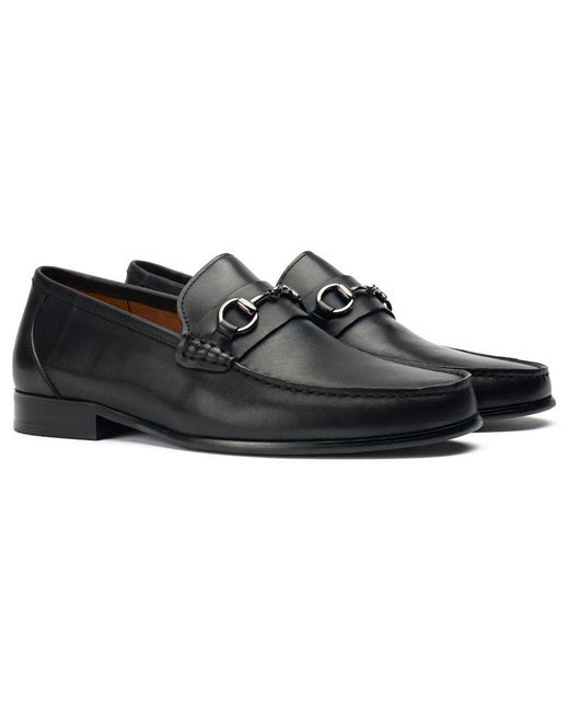 Sole Black Raz Snaffle Loafer Shoes for men
