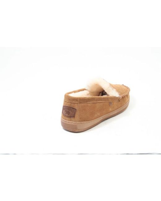 Warmbat Pantoffels in het Natural voor heren