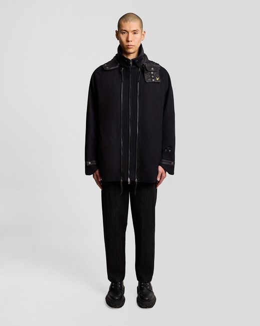 Lyle & Scott Multi Pocket Utility Jacket in het Black voor heren