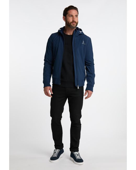 Dreimaster Softshell Blouson 3Master Marine in het Blue voor heren