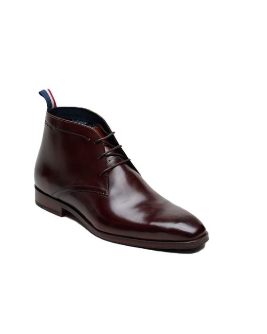 Ben Sherman Brown London Brush Off Leather Boots for men