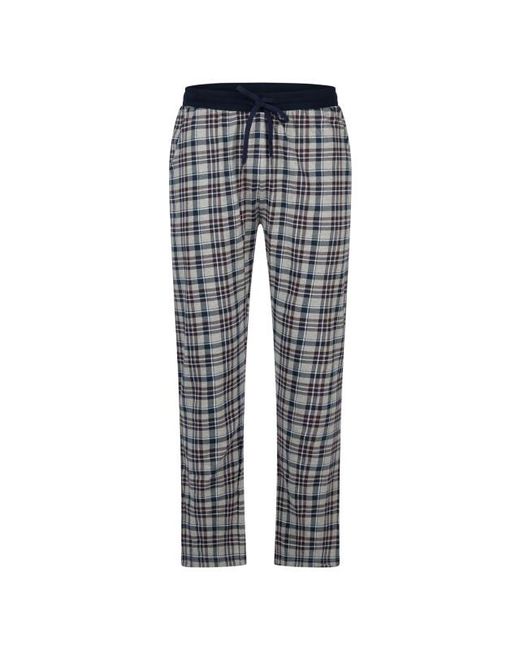 Phil & Co. Berlin Winter Pyjama Set Lang Rood/Grijs Geruit in het Red voor heren