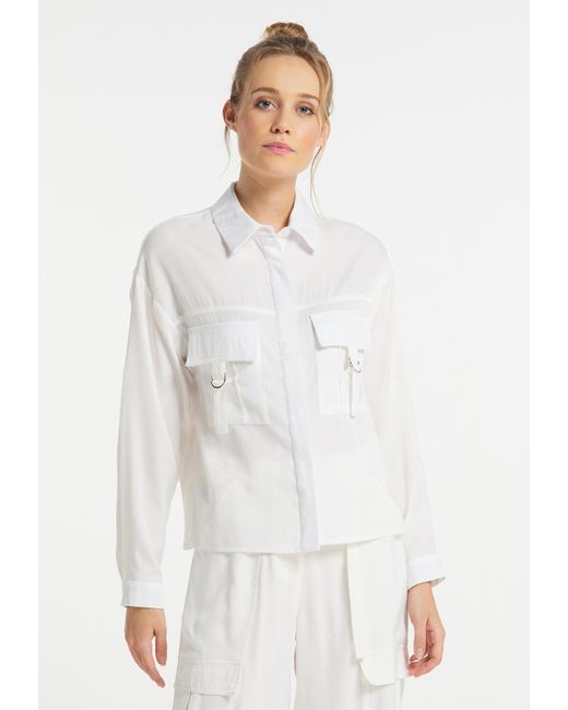 Dreimaster Blouse Dames Wit in het White