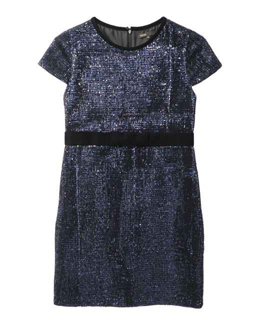 Maje Glanzende Mini Jurk in het Blue