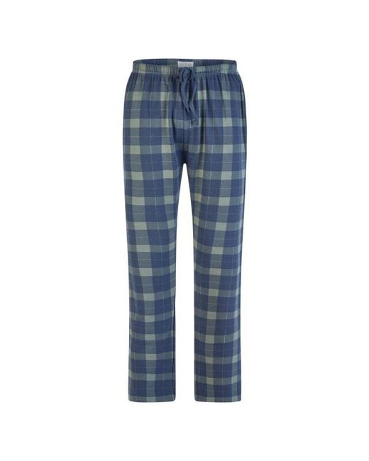 Phil & Co. Berlin Winter Pyjama Set Lang Interlock Donkerblauw Geruit in het Blue voor heren