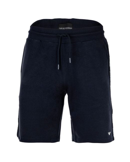Emporio Armani Herren-Shorts Mit Adlermotiv in Blue für Herren