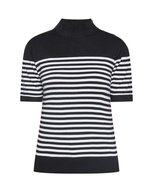 Usha Jumper Zwart Wit in het Black