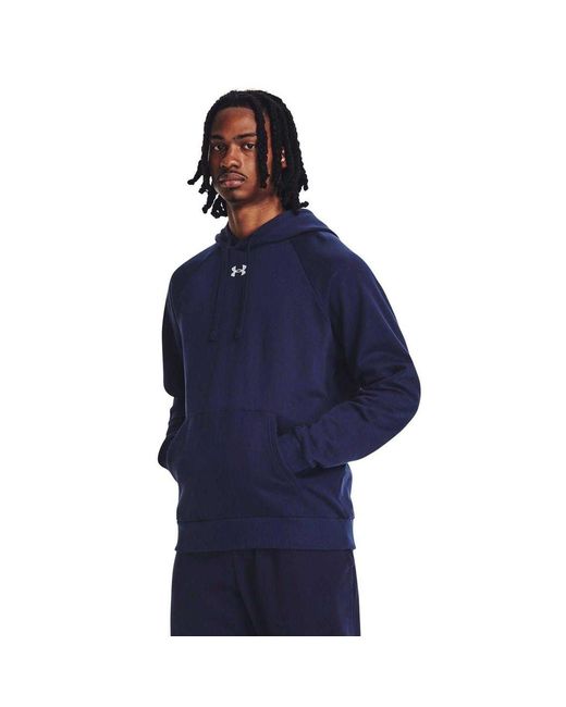 Under Armour Blue Fleece Hoodie (Midnight) for men