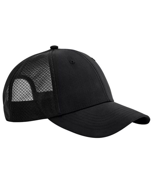 BEECHFIELD® Black "Technical" Trucker Cap
