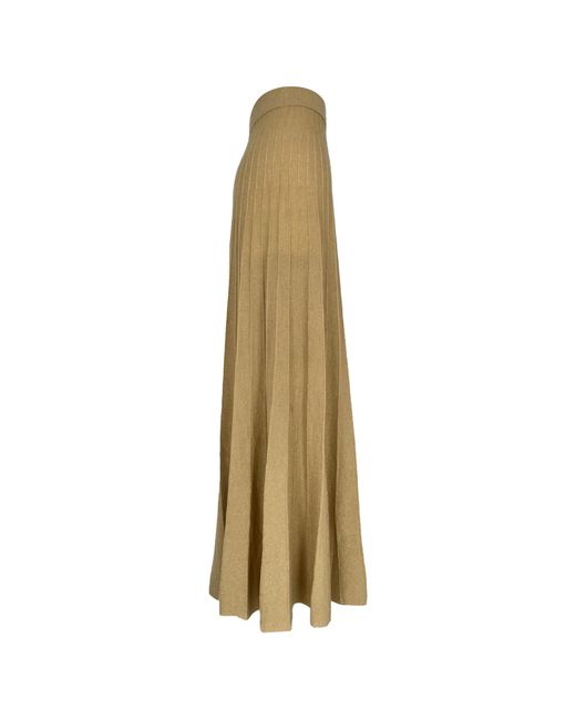 Ba&sh Geplooide Maxi-Rok in het Natural