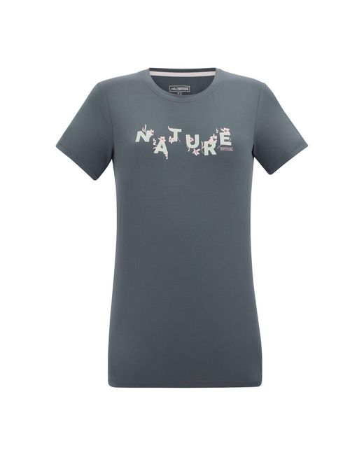 Regatta Blue Ladies Fingal Flowers Stretch T-Shirt (Storm)