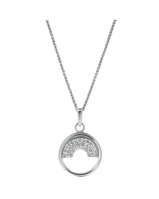 Orphelia Metallic 'Tista' 925 Sterling Pendant With Chain