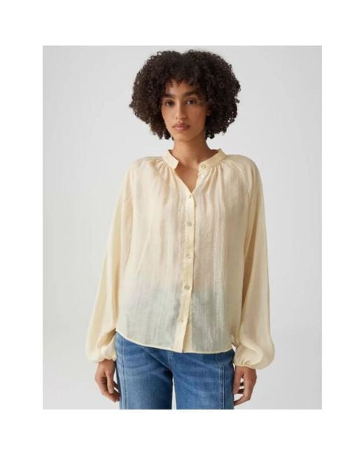 Opus Fabrielle Blouse in het Natural