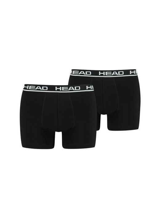 Head Basic Boxer 2P Boxershorts in het Black voor heren