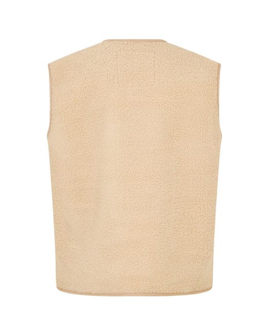 Threadbare Itoje Borg-Vest Voor in het Natural