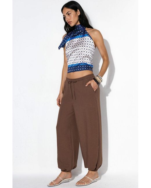 Busem Joggingbroek Van Geweven Polyester in het Brown