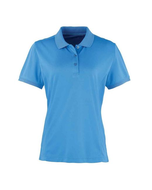PREMIER Coolchecker Poloshirt in het Blue