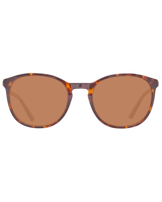Helly Hansen Accessoires ,Bruin ,Bruine Plastic Zonnebril Stijlvol Model in het Brown