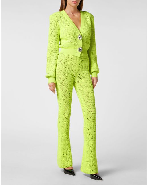 Philipp Plein Vest Monogram in het Green
