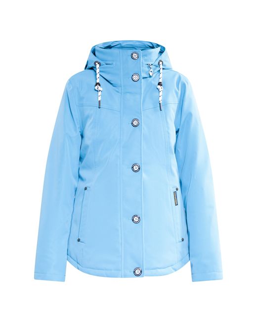 Schmuddelwedda Gewatteerd Winterjack Ijsblauw in het Blue