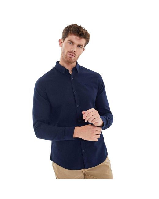 Threadbare Herenoverhemd in het Blue voor heren
