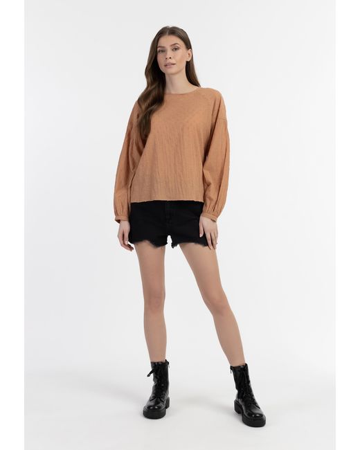 Dreimaster Blouse Dames Lichte Roest in het Natural
